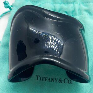 Tiffany & Co Black Finish over Copper Bone Cuff Bracelet Left Wrist 7"